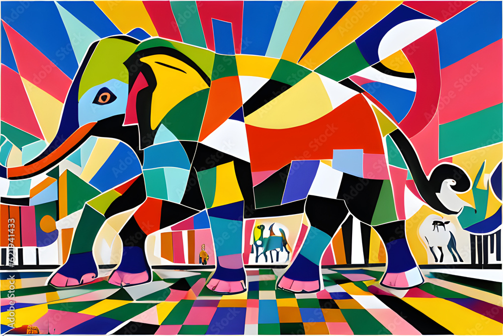 cubist-animal-parade