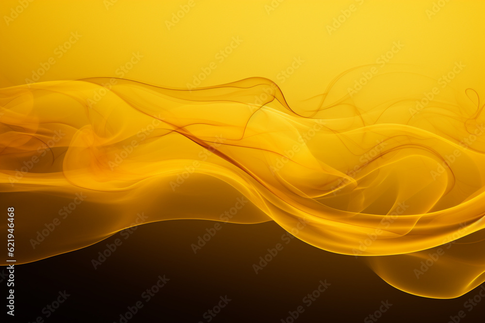 Fototapeta premium Yellow smoke pattern background