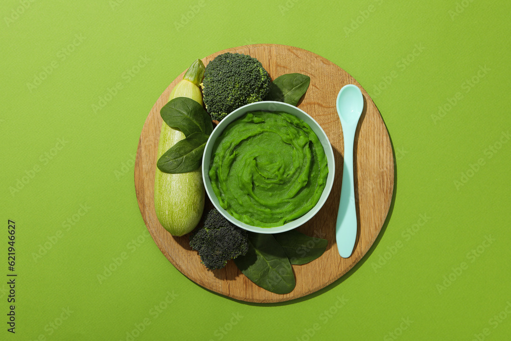 Concept of baby food and baby nutrition Concept of baby food and baby nutrition