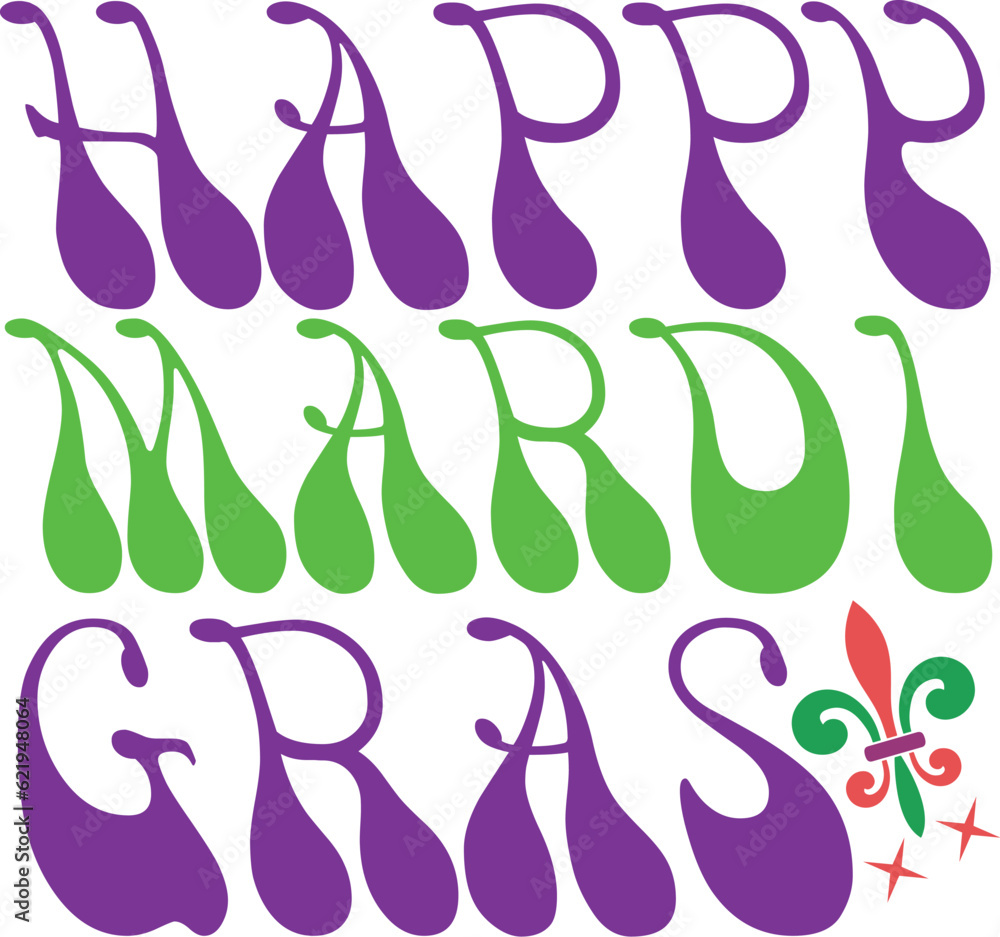 Retro mardi Gras Svg Retro mardi Gras Svg