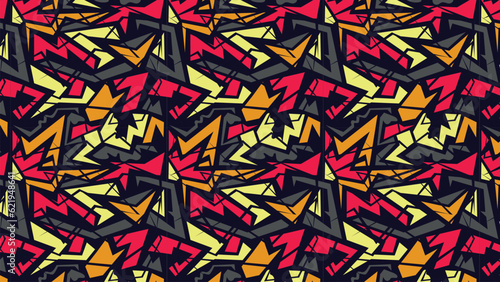 Abstract chaotic urban sport syle background