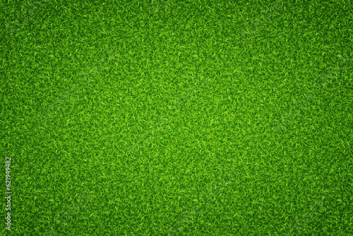 Green lawn grass background. Vector