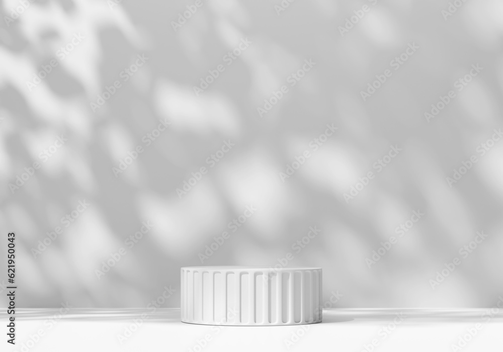 Abstract Minimal Modern White Podium Platform For Product Display Showcase 3D Rendering Abstract Minimal Modern White Podium Platform For Product Display Showcase 3D Rendering