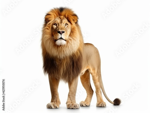 A Lion isolated on white