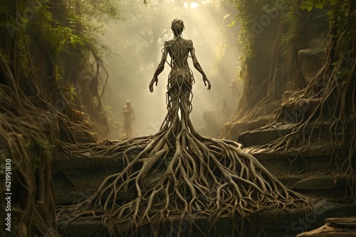 The tree goddess who comes to find people who love nature and the environment.  - Generated ai