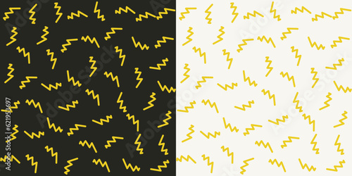 vector seamless background with lightning