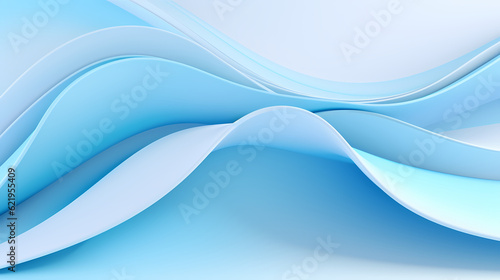 Abstract light blue curve shapes background. luxury wave. Smooth and clean subtle texture creative design. Suit for poster, brochure, presentation, website, flyer. vector abstract design element