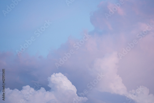 twilight sky after sunset with cloudy