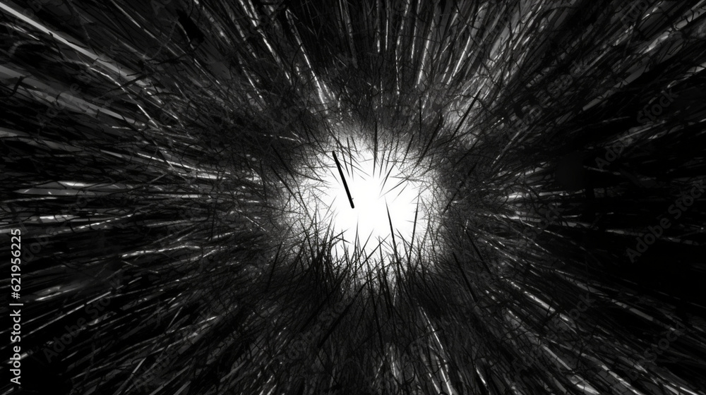 Obraz premium Explosion of light and explosion Generative AI