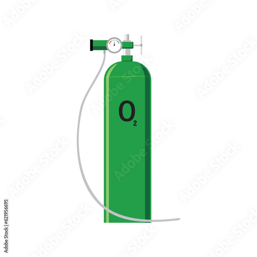 oxygen tube vector illustration. treatment equipment for patient in hospital.