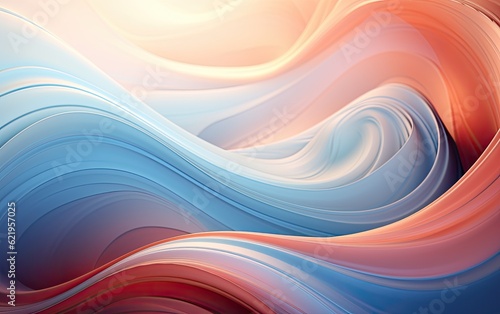 Abstract colorful wave background.