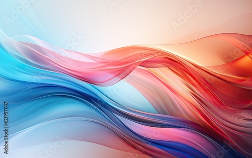 Abstract colorful wave background.