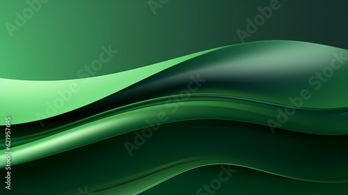 Abstract dark green curve shapes background. luxury wave. Smooth and clean subtle texture creative design. Suit for poster, brochure, presentation, website, flyer. vector abstract design element