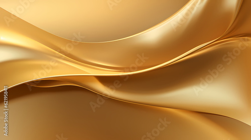 Abstract light gold curve shapes background. luxury wave. Smooth and clean subtle texture creative design. Suit for poster  brochure  presentation  website  flyer. vector abstract design element