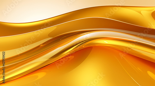 Abstract light gold curve shapes background. luxury wave. Smooth and clean subtle texture creative design. Suit for poster, brochure, presentation, website, flyer. vector abstract design element