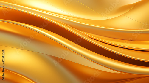 Abstract light gold curve shapes background. luxury wave. Smooth and clean subtle texture creative design. Suit for poster, brochure, presentation, website, flyer. vector abstract design element