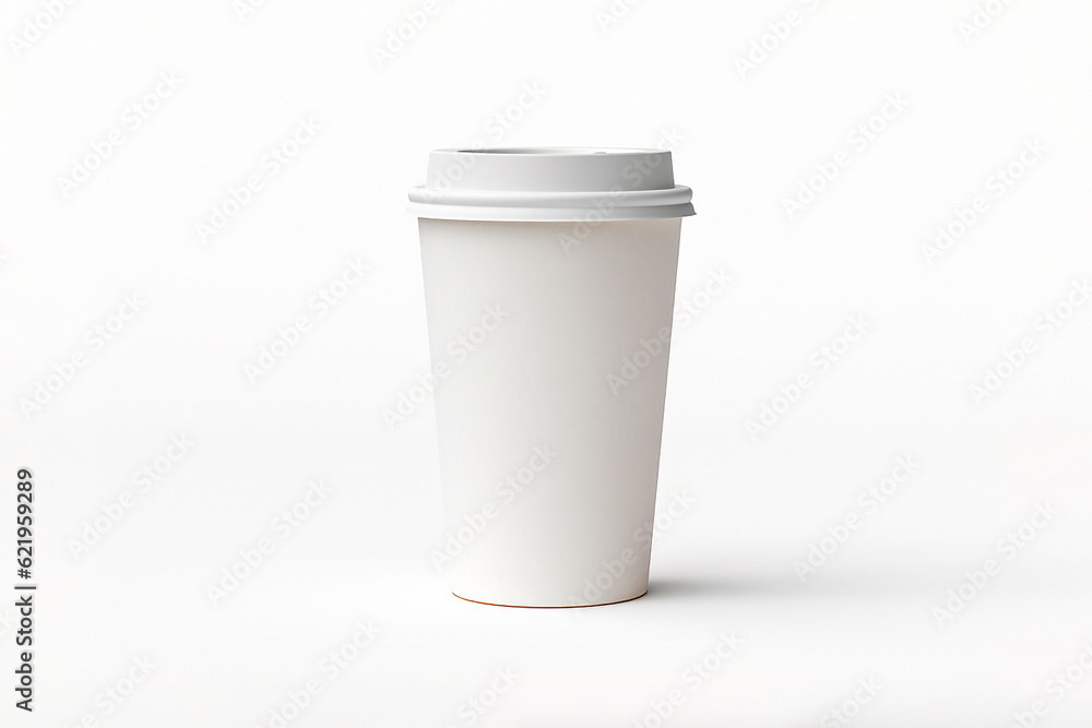 Coffee to go cup mockup on white background, recycling Coffee to go cup mockup on white background, recycling