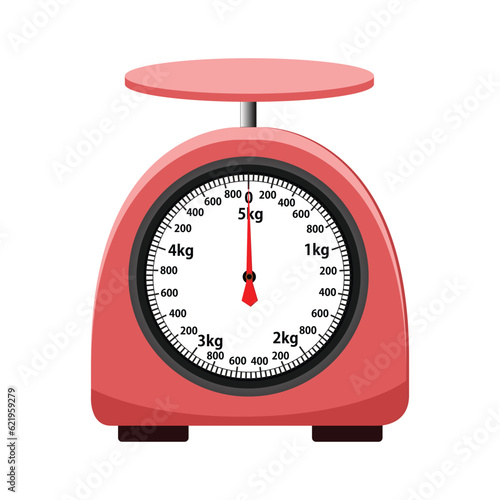 Analog scale. isolated on white background. vector illustration. measuring Analog scale clip art.