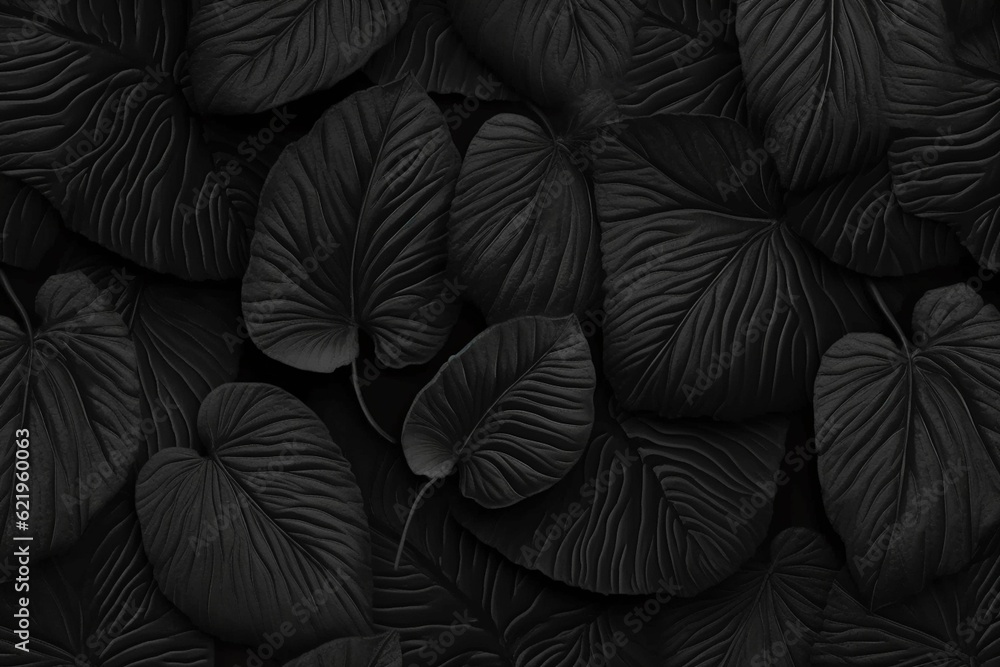 Dark leaf pattern background Dark leaf pattern background