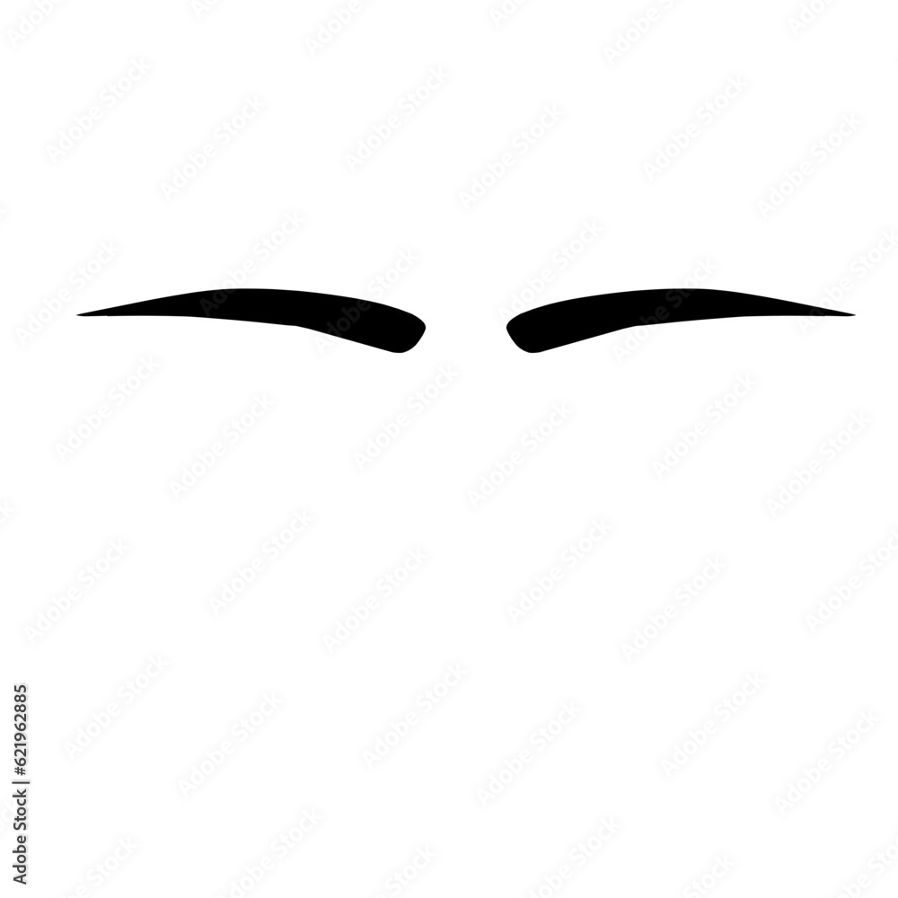 Eyebrow shapes illustration Eyebrow shapes illustration