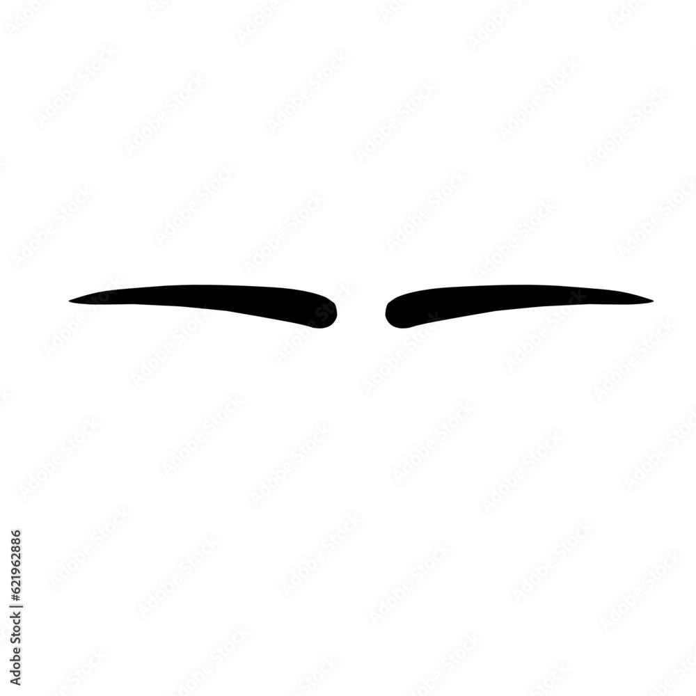 Eyebrow shapes illustration Eyebrow shapes illustration