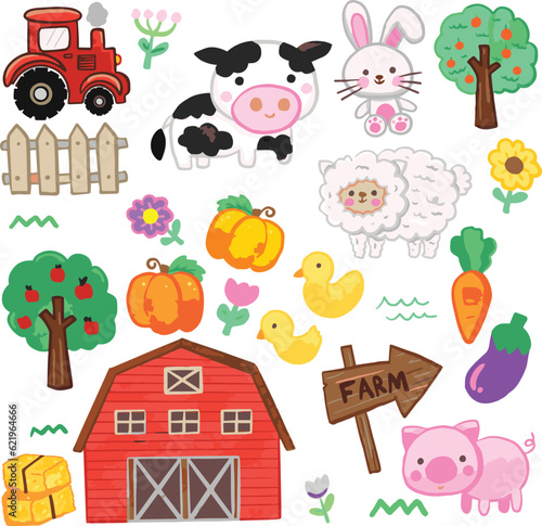 farm animals set