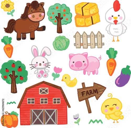 farm animals set