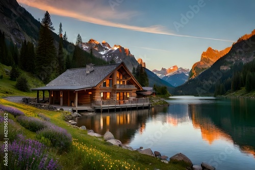 lake in the mountains