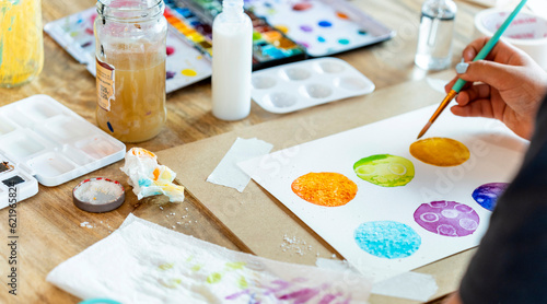 Watercolor Workshop. Guided Watercolor Exploration: Women Discovering their Artistic Talents in Workshop
