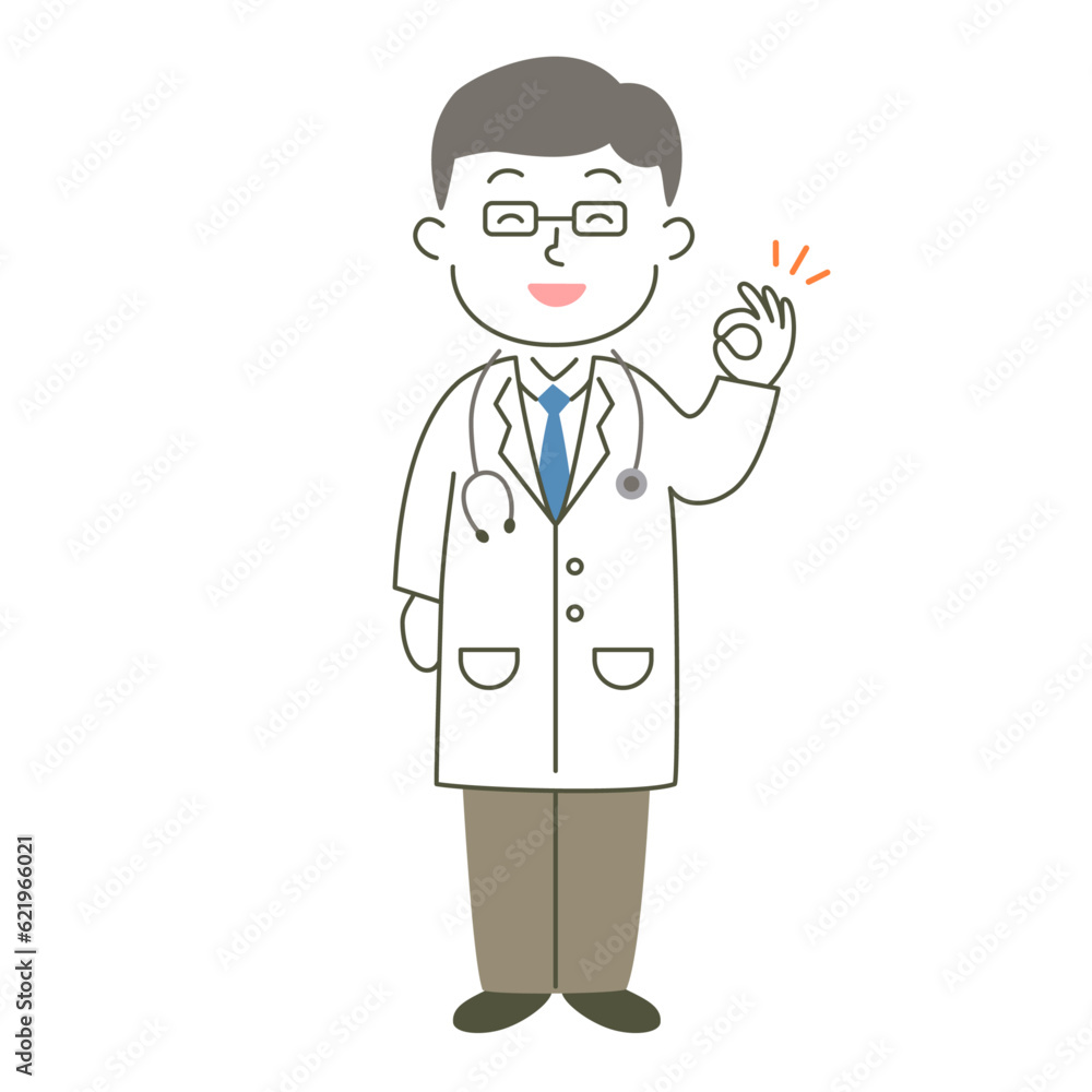 doctor, man, medical care, hospital, ok, good, advice, simple, simple substance, human, illustration, vector, smile doctor, man, medical care, hospital, ok, good, advice, simple, simple substance, human, illustration, vector, smile