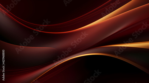 Abstract dark orange curve shapes background. luxury wave. Smooth and clean subtle texture creative design. Suit for poster, brochure, presentation, website, flyer. vector abstract design element