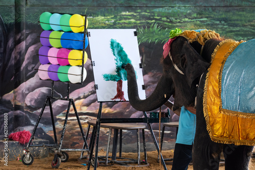 Photography elephant painting , elephant paint elephant
