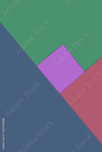colourful modern abstract square art background illustration