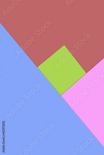 colourful modern abstract square art background illustration