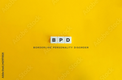 Borderline personality disorder (BPD) Mental Illness. Banner and Concept Image.