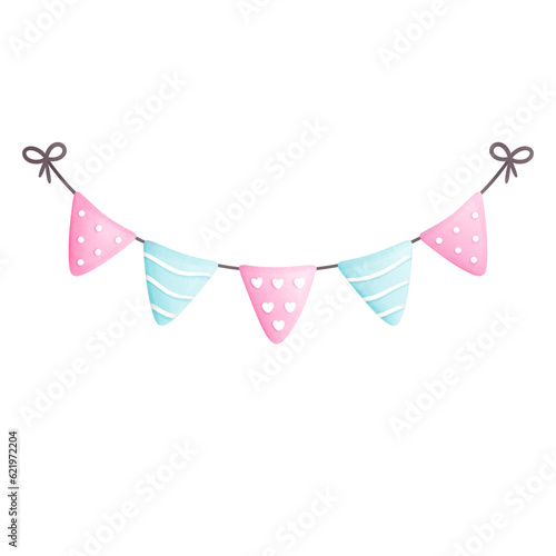 Party bunting flag for celebration