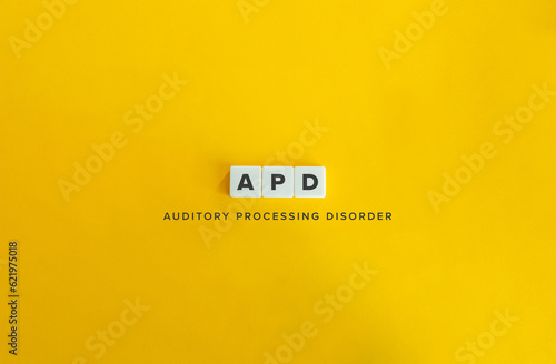 Auditory processing disorder (APD) Term and Banner.
