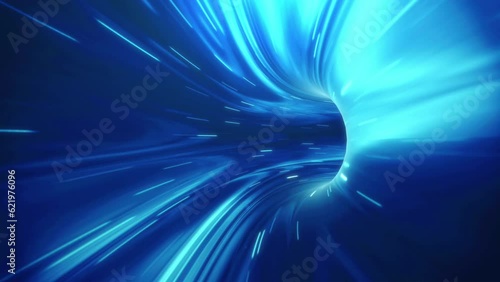 Endless light tunnel. Teleportation. Can be used as a transition. Looping teleport tunnel.