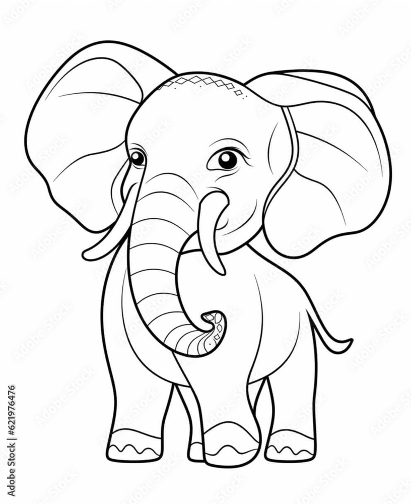 Obraz premium coloring page