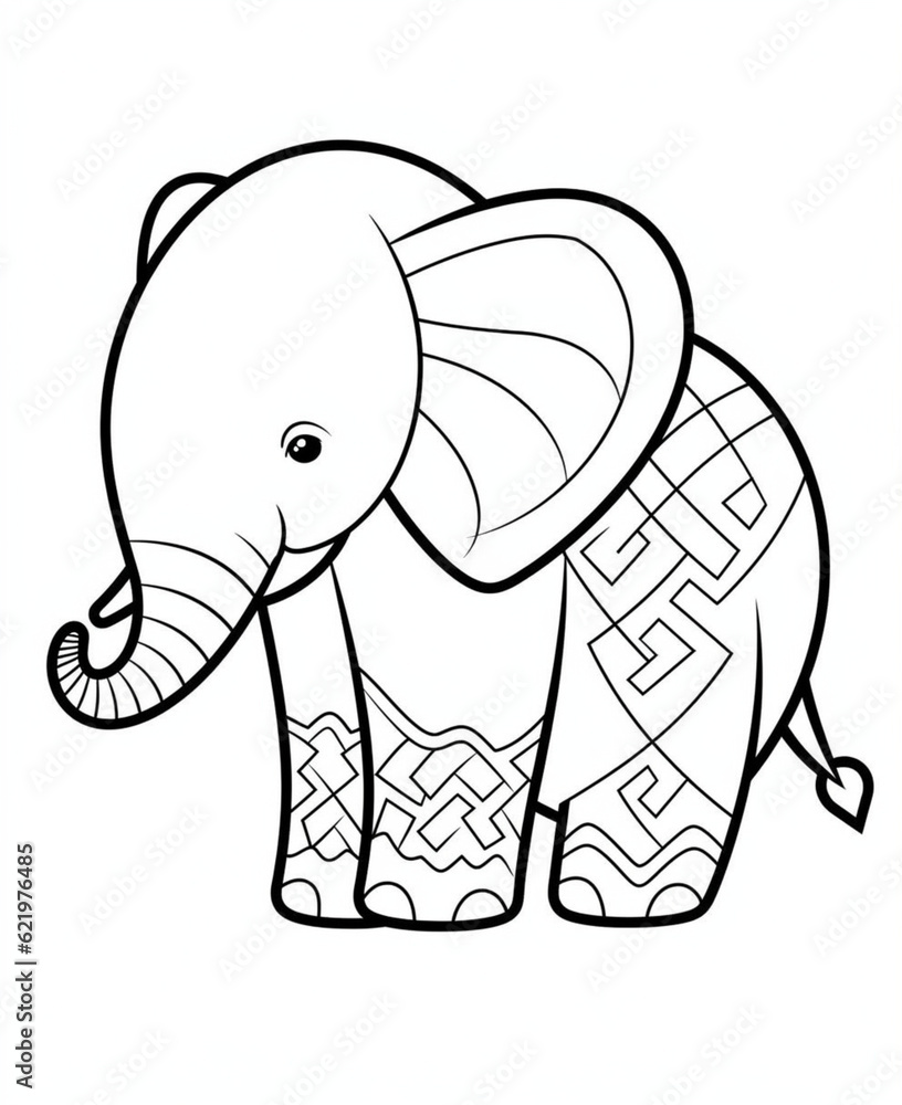 Obraz premium coloring page