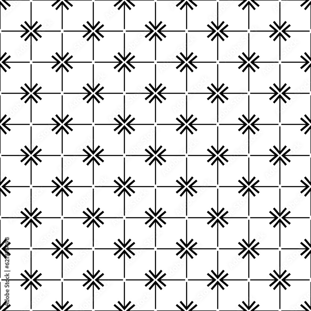 black and white seamless pattern floral flower art ornament fabric textile tile backdrop element geometric vector illustration black and white seamless pattern floral flower art ornament fabric textile tile backdrop element geometric vector illustration