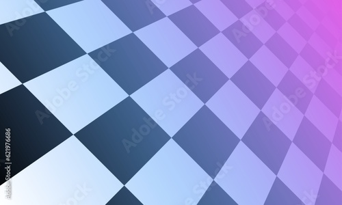 Retro vector pattern with black and white checkered floor, vaporwave aesthetics, pastel colors. Chess board vintage style. Surreal vaporwave with a checkerboard floor. Vintage style retro background