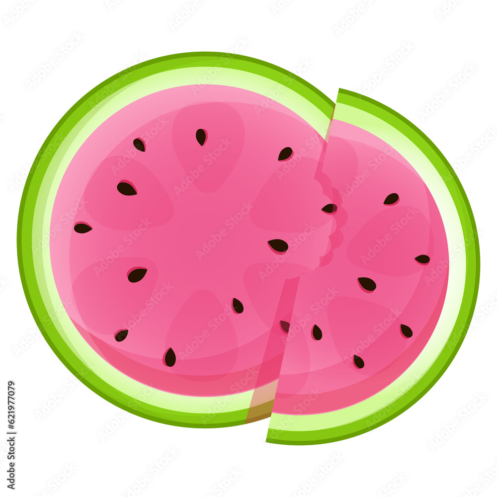 Juicy appetizing watermelon with a slice Juicy appetizing watermelon with a slice