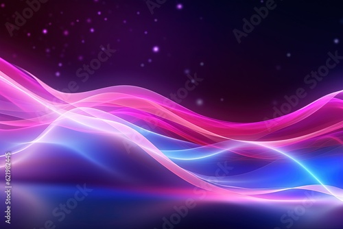 abstract futuristic background with pink blue purple glowing neon moving high speed wave lines honeycomb and bokeh lights. Data transfer concept Fantastic wallpaper