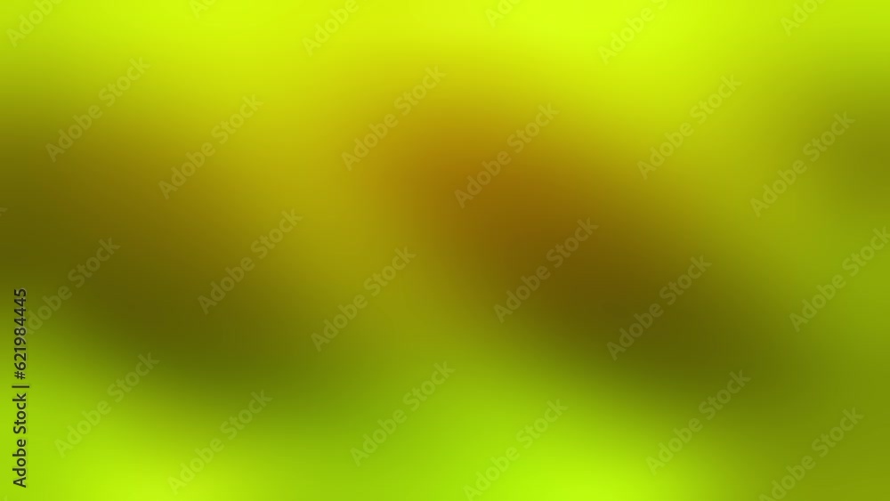 Gradient cyber lime soft abstract shapes motion liquid form. 3D video seamless loop template blur background decoration.