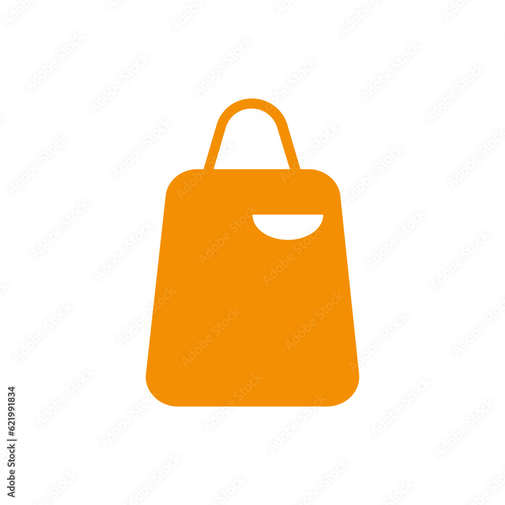 Shopping Bag Icon Isolated on White Background Shopping Bag Icon Isolated on White Background