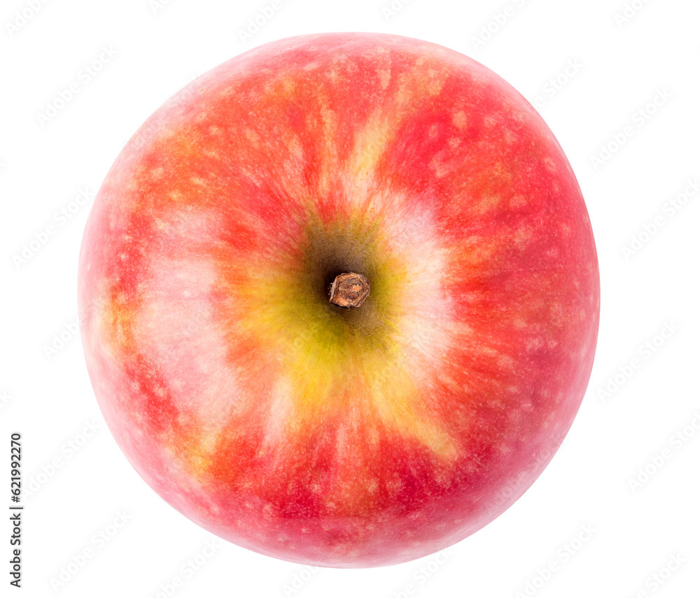 Red apples top view cut out Red apples top view cut out