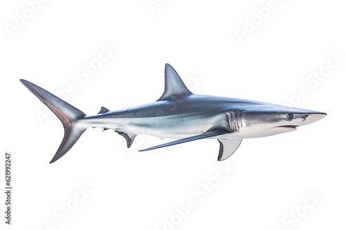 Thresher shark Alopias , Transparent background. generative AI