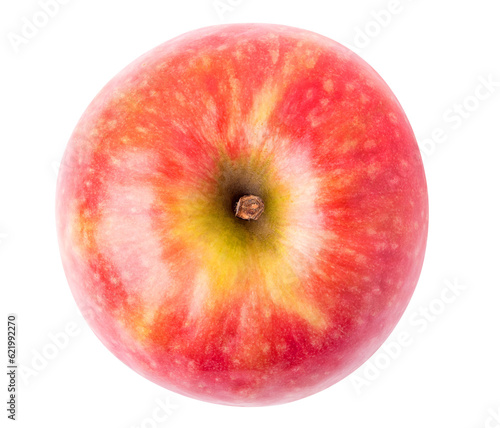 Foto Red apples top view cut out