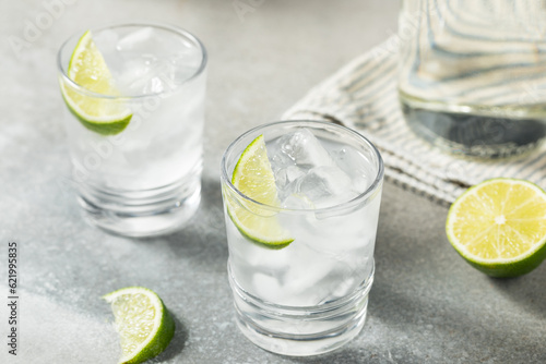 Cold Refreshing Water with Lime